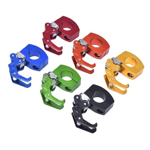 락모터스 오토바이 봉지걸이 PCX NMAX XMAX 핸들바거치대 후크 헬멧걸이, 1개, CNC봉지걸이(레드)