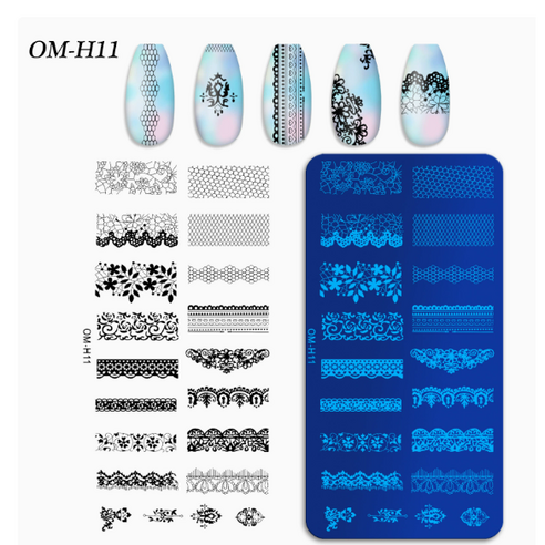유행아이탬 레이스 플레이트 5종, OM-H11, 1세트, OM-H11