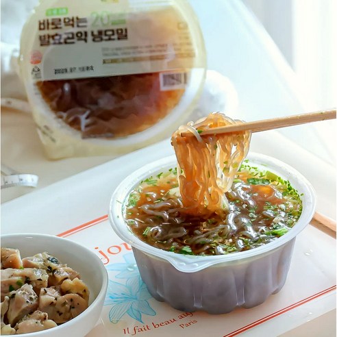 바로먹는 발효곤약 냉모밀, 집에서 즐기는 시원함
