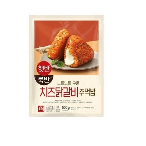 CJ 햇반 쿡반 치즈닭갈비주먹밥 500G X 3개, 500g, 3개
