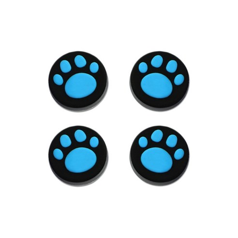 닌텐도 스위치 조이스틱 커버 4p 고양이 발바닥 스틱 캡, 블루