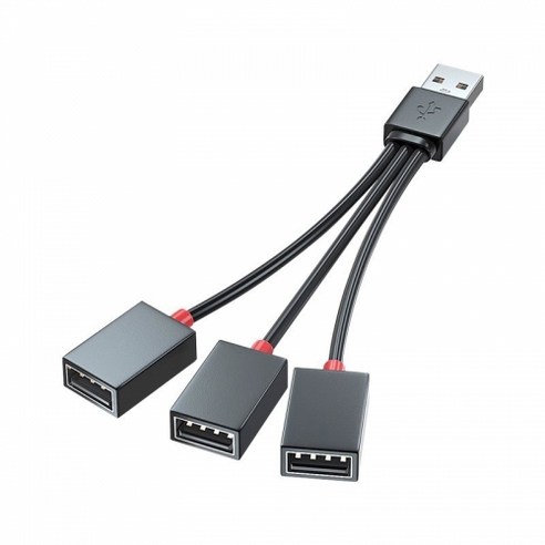 USB 5V 전원분배 연장케이블 3구 - 1포트 to 3포트 확장 - 팬/조명/모듈 전원공급용