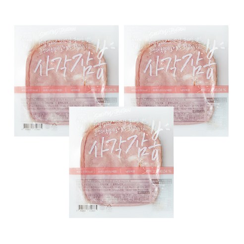 존쿡 델리미트 사각 잠봉 슬라이스 400g X 3팩, 400g, 3개