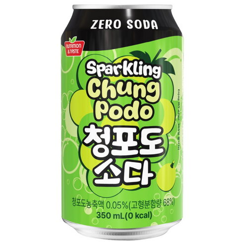 [공식] 보람바이오 청포도소다 제로, 350ml, 24개