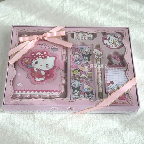 문구보따리 산리오 다이어리 꾸미기 생일선물 시나모롤 마이멜로디 쿠로미, 샤랄라_헬로키티