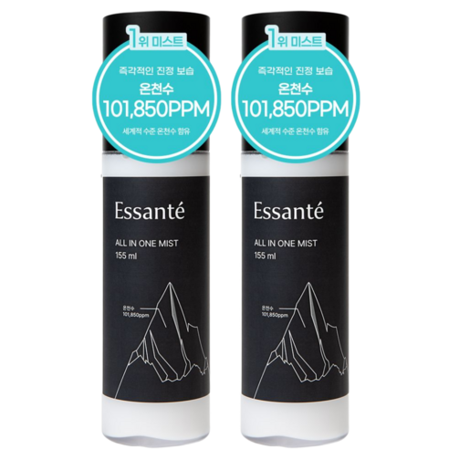 에쌍떼 1초만에 촉촉 승무원 수분 크림 미스트, 2개, 155ml