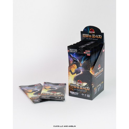 쥬라기공원 TCG 부스터팩01 변방의 포식자, 혼합색상, 1개