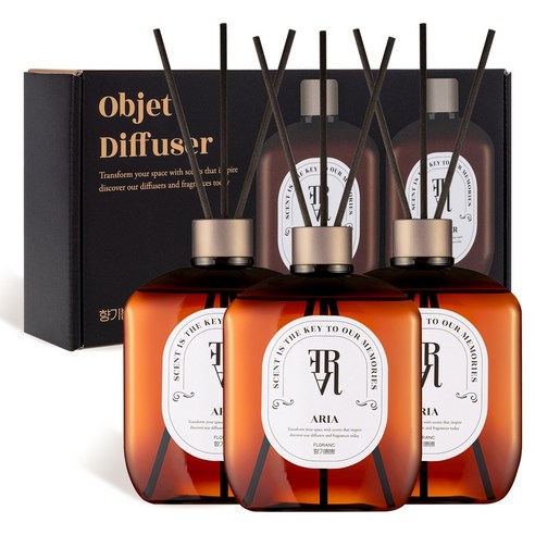 플로랑 오브제 대용량 디퓨저 향기뿜뿜 3구 선물세트, 오브제 디퓨저 라벤..., 3개
