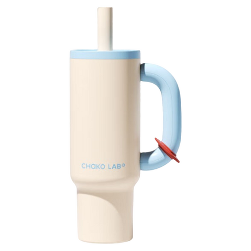 차코랩 스트로우 대용량 휴대용 보온보냉 텀블러, 민트 스무디, 1개, 1100ml