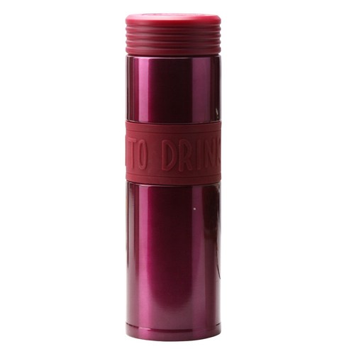 휴대용 보온보냉 논슬립 텀블러 버건디와인 500ml 진공 그립 티텀블러, 1개