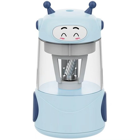 OYEAH 휴대용 귀엽다 전자동 연필깎이 급속 충전 안전 보호, 1개, 푸른 색