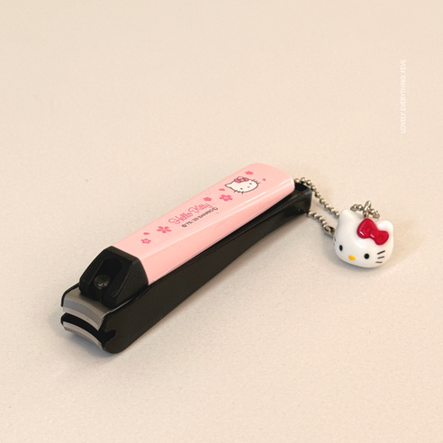 일본정품 헬로키티 사쿠라 손톱깎이 네일클리퍼 (일본 KAI 정품), 1개