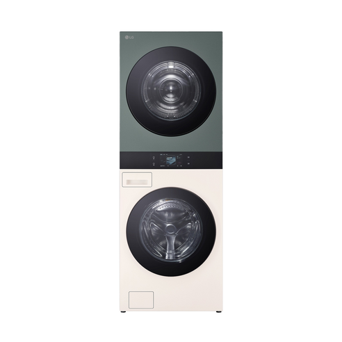 LG 트롬 AI 오브제컬렉션 워시타워 25/25kg WA2525EGHF (O), 네이처베이지/네이처그린