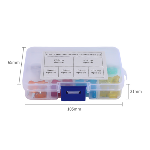 (제이케이) 카 자동차용 휴즈 퓨즈 FUSE 신형 미니 mini fuse 40pcs CAR FUSES 이미지 3