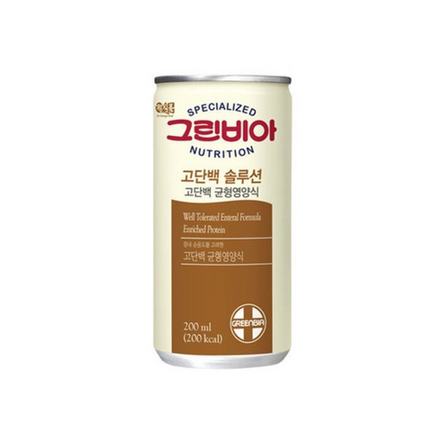 정식품 그린비아 고단백 솔루션 고담백 균형영양식, 200ml, 1개