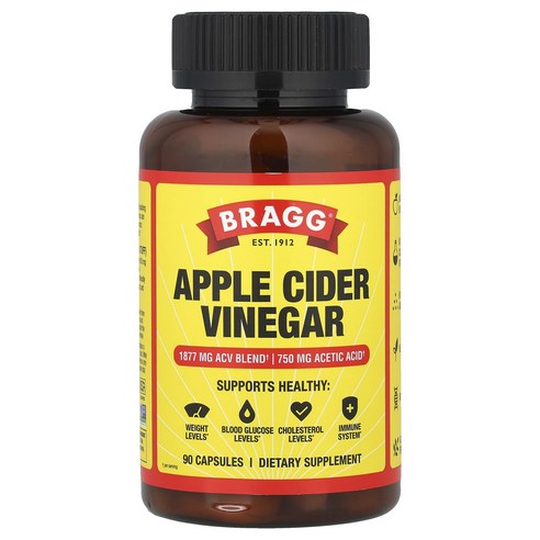 Bragg 사과 식초 캡슐 90정, 90정, 1개