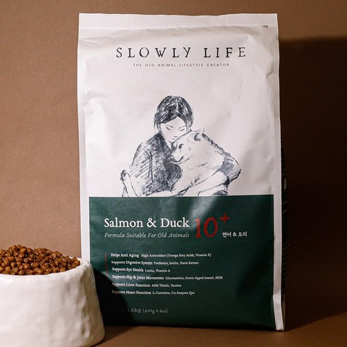 슬로울리라이프 연어 오리 (10~12세) 노령견 사료 이미지 3