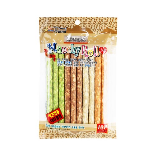 굿프랜드 강아지 간식 칼라먼치껌 10P 껌, 우피, 1개