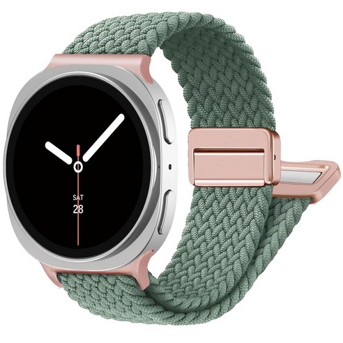 갤럭시워치8호환 마그네틱 브레이드 스포츠 루프 스트랩 갤럭시워치8 44mm/40mm/클래식 46mm, 올리브