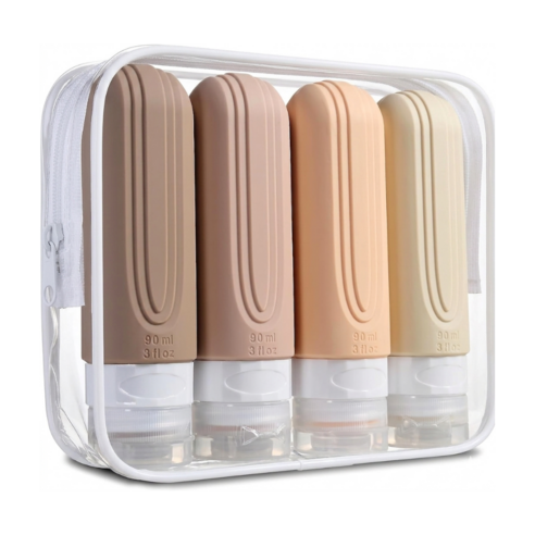 한솔템 여행용 공병 세트 90ml, 1세트, 베이지