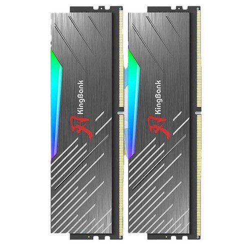 킹뱅크 DDR5 하이닉스 에이-다이 6800MHz C32 블레이드 데스크탑용 램 16GB 블랙 2개입 KR468032, 1개