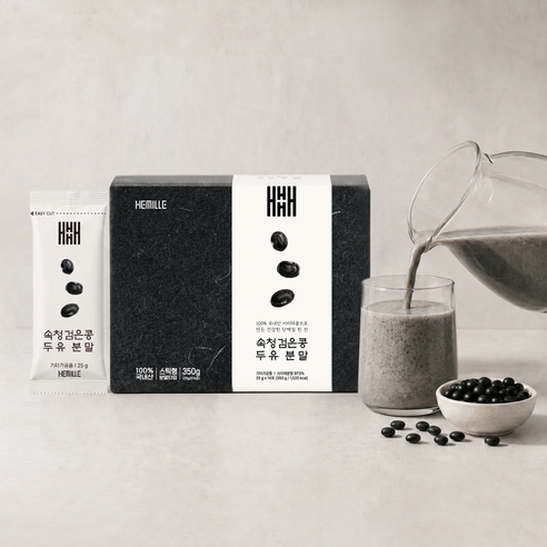 김소형 원장 국산 서리태 가루 속청 검은콩 두유 분말 무가당 25g, 14개 이미지 3
