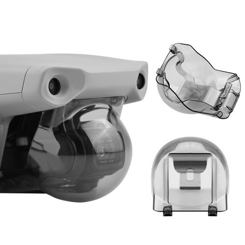 DJI 매빅 에어2 전용 드론 짐벌 렌즈 보호 커버 반밀폐형 카메라 보호캡 투명 렌즈가드, 1개, (에어2) 짐벌커버(블랙)