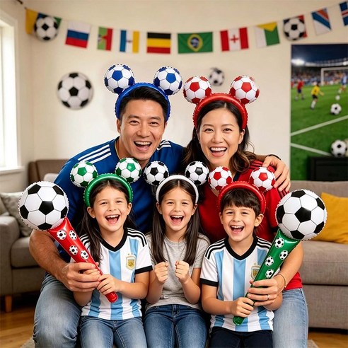 2026 북중미 월드컵 축구 응원 머리띠 20종 세트, 1개, a