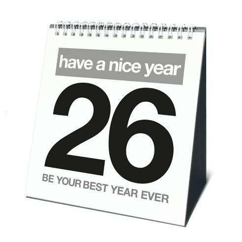 알루이 2026년 심플 탁상 테이블 달력, 1개