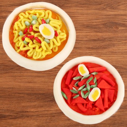 쪼물락비누 클레이 라면 떡볶이 만들기 1인용, 1개