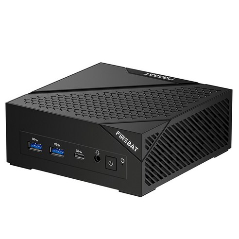파이어뱃 AM02 AMD 라이젠5 6600H 미니 PC, Firebat AM02-IG6616N8-L, WIN11 Home, 512GB, 16GB, 블랙