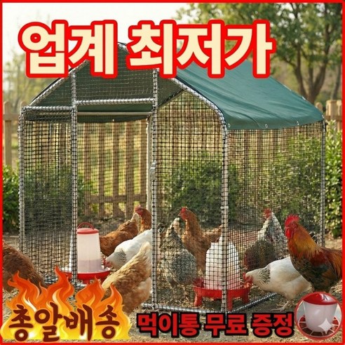 계룡자연 닭장 조립식 케이지 울타리 양계장 만들기 사육장 - 닭장 | 쿠팡