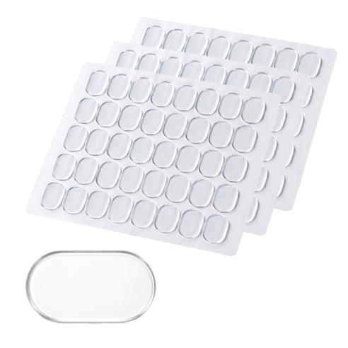 투명 양면 접착 패드 피규어 고정 스티커 미끄럼방지 젤 패드 소품 고정 테이프 13x8mm, 120개