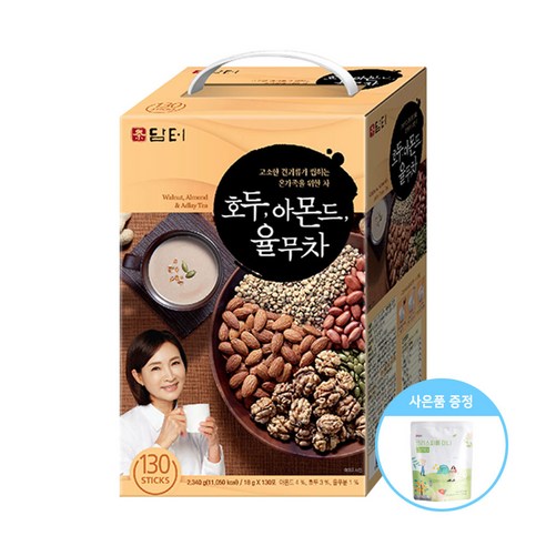 담터 호두 아몬드 율무차 130T+사은품/견과류 곡물차 차음료 - 율무차 | 쿠팡