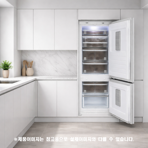 LG 디오스 빌트인 김치냉장고 2도어 223L RSK221JVPL좌경첩 RSK221JVPR우경첩 김치통포함 이미지