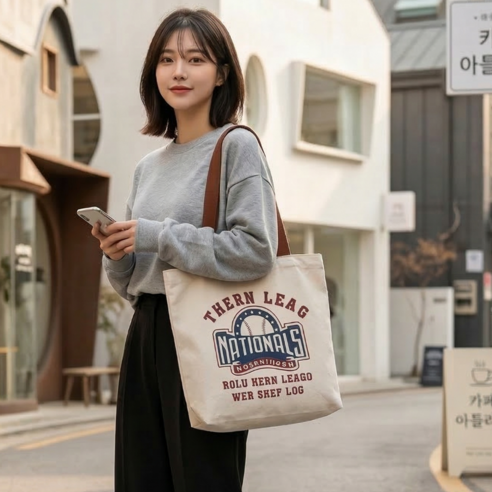 데일리핏티 에코백 켄버스백 보조가방