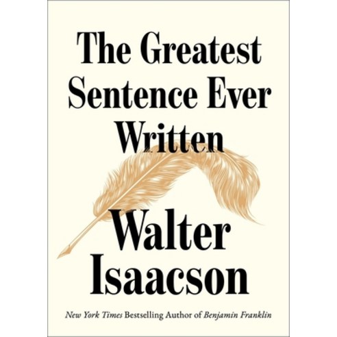 (영문도서)The Greatest Sentence Ever Written Hardcover, Simon & Schuster, English, 9781982181314