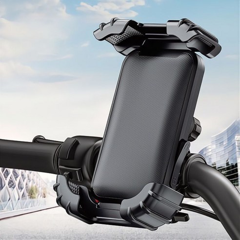 카지온 자전거 바이크 원터치 핸드폰거치대, 핸들형, 1개