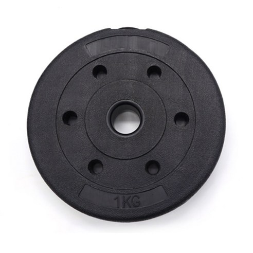 바벨 원판 중량 역기 플레이트 PVC, 1kg, 1개