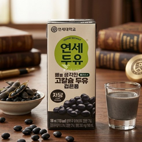 뼈를 생각한 고칼슘두유 검은콩 저당 플러스, 190ml, 1개