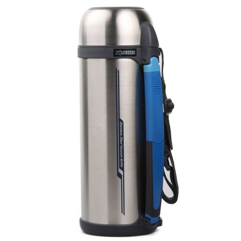 조지루시 와이드 보온보냉병, 실버, 2L, 1개