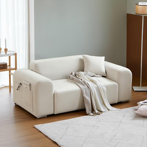 필우드가구 허니 2인용 아쿠아텍스 패브릭 소파