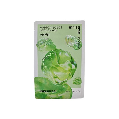 이니스프리 New 마데카소사이드 액티브 마스크 25ml, 1매입, 1개