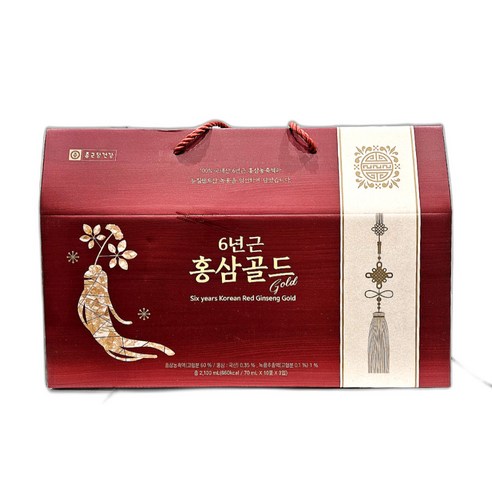 종근당건강 6년근 홍삼골드 70ml 30포 녹용 농축액기스 즙 달임 부모님 명절 추석 설날선물세트, 2.1L, 1개