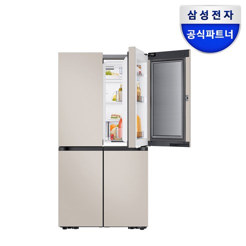 삼성전자 Bespoke AI 냉장고 4도어 902L 방문설치, RM70F90M1GD