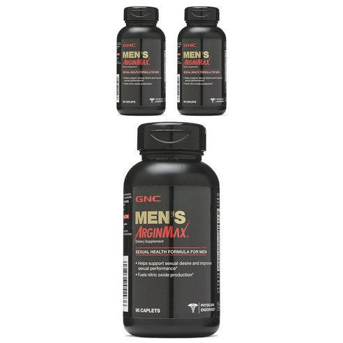 GNC 멘스 아르긴맥스 섹슈얼 헬스 포뮬러 캐플렛, 90정, 3개