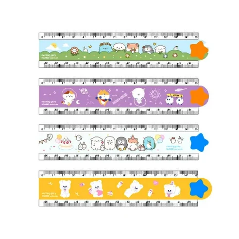 모닝글로리 캐릭터 겹자 30cm 랜덤, 3개