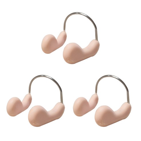 제퍼젠 완벽차단 물막이 실리콘 수영 코마개, 3개, 스킨