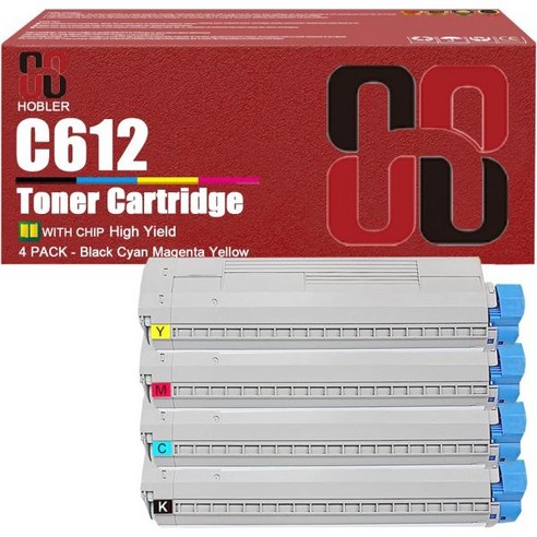 C612 토너 카트리지 OKI 46507504 46507503 46507502 46507501 호환 데이터 C612n ...