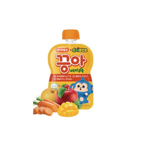 아이배냇 끙아A 유아 야채주스 식이섬유 어린이집간식, 80ml, 1개
